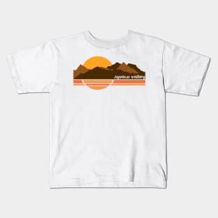 Squaw Valley Retro 70s Tourist Souvenir Kids T-Shirt